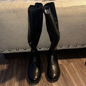 Easy Street Black Over the Knee Boots